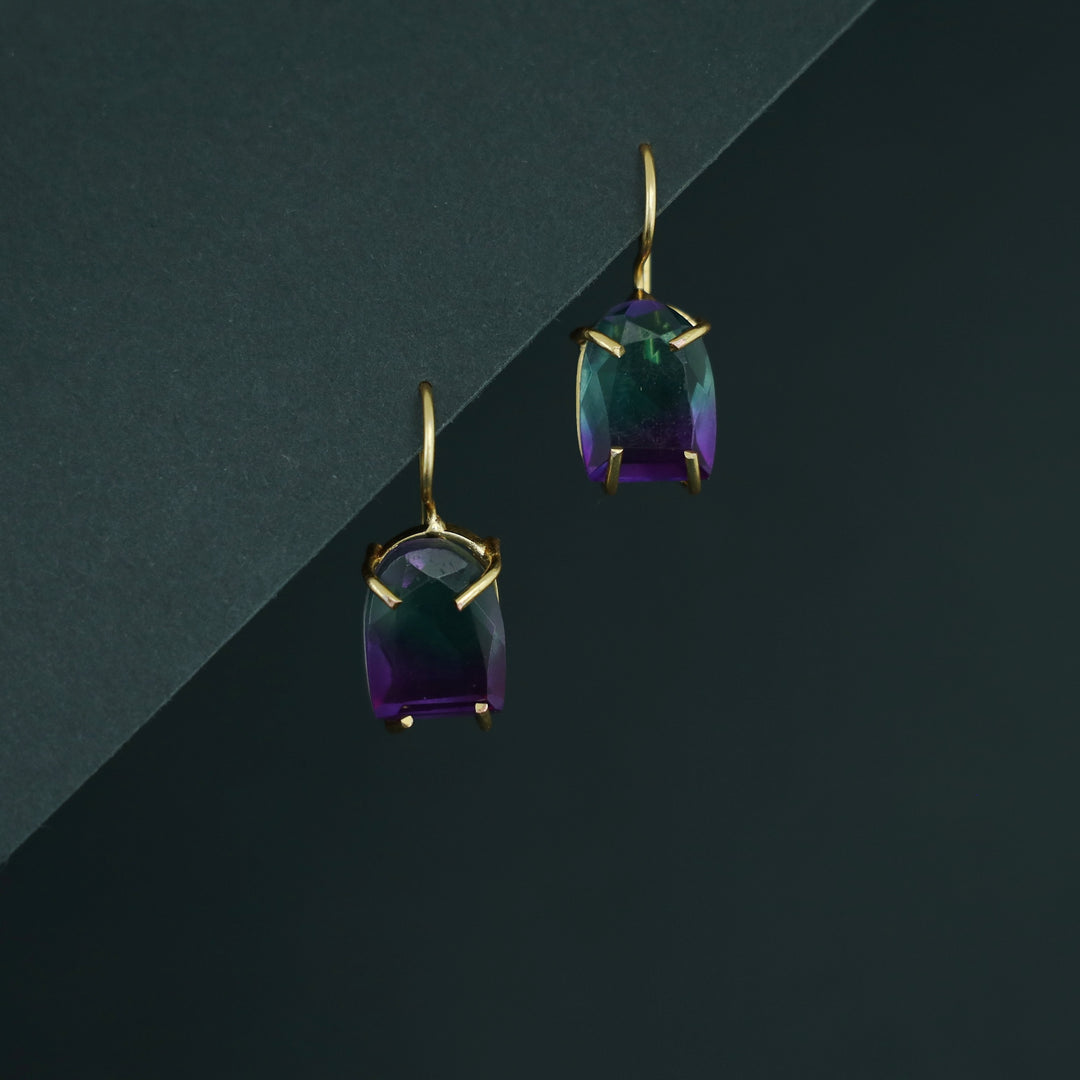 Claire Golden Claw Ametrine Glossy Stone Drop