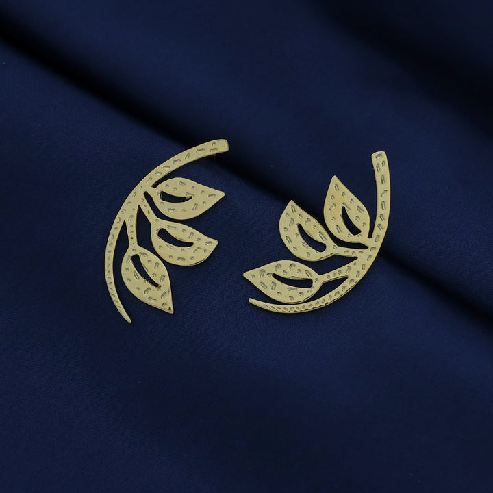 Colette Golden Branch Tri Leaf Earring