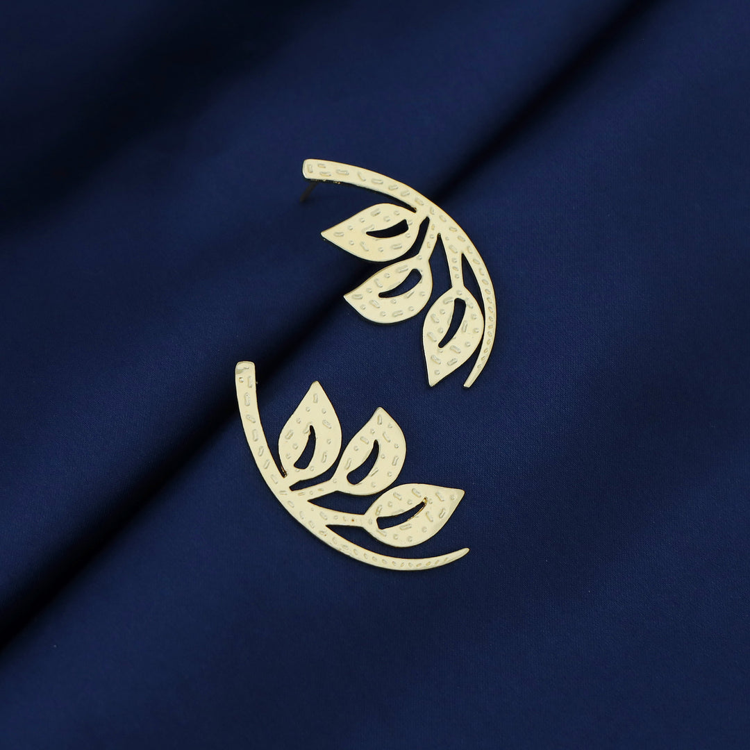 Colette Golden Branch Tri Leaf Earring