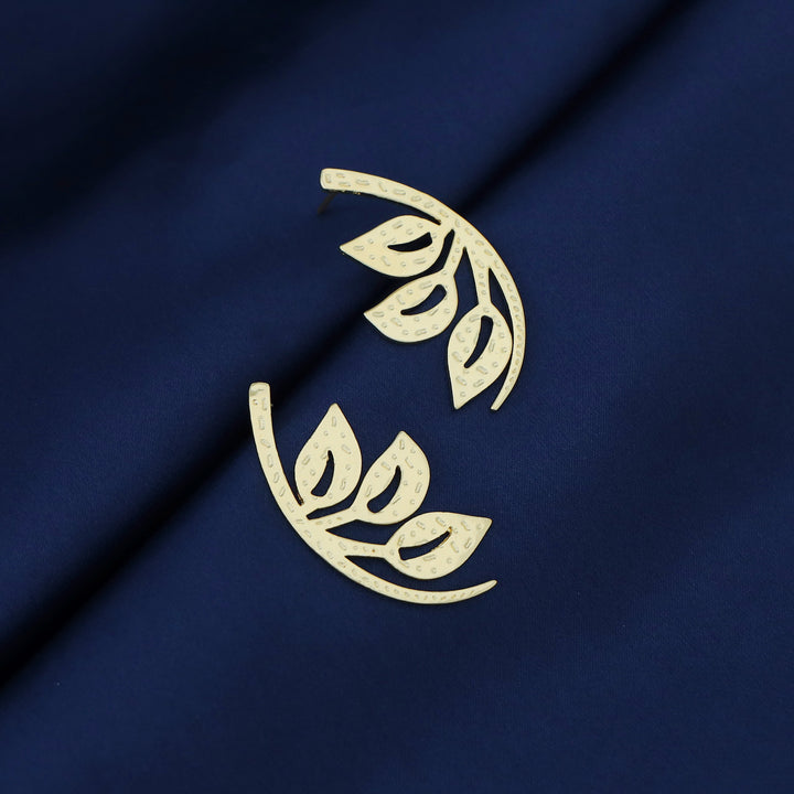 Colette Golden Branch Tri Leaf Earring