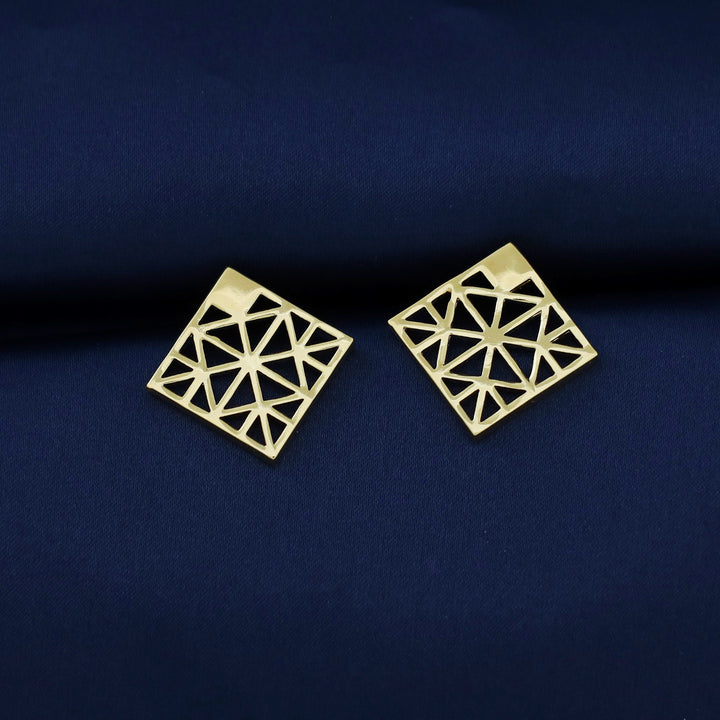 Mirelle Golden Rhombus Earring
