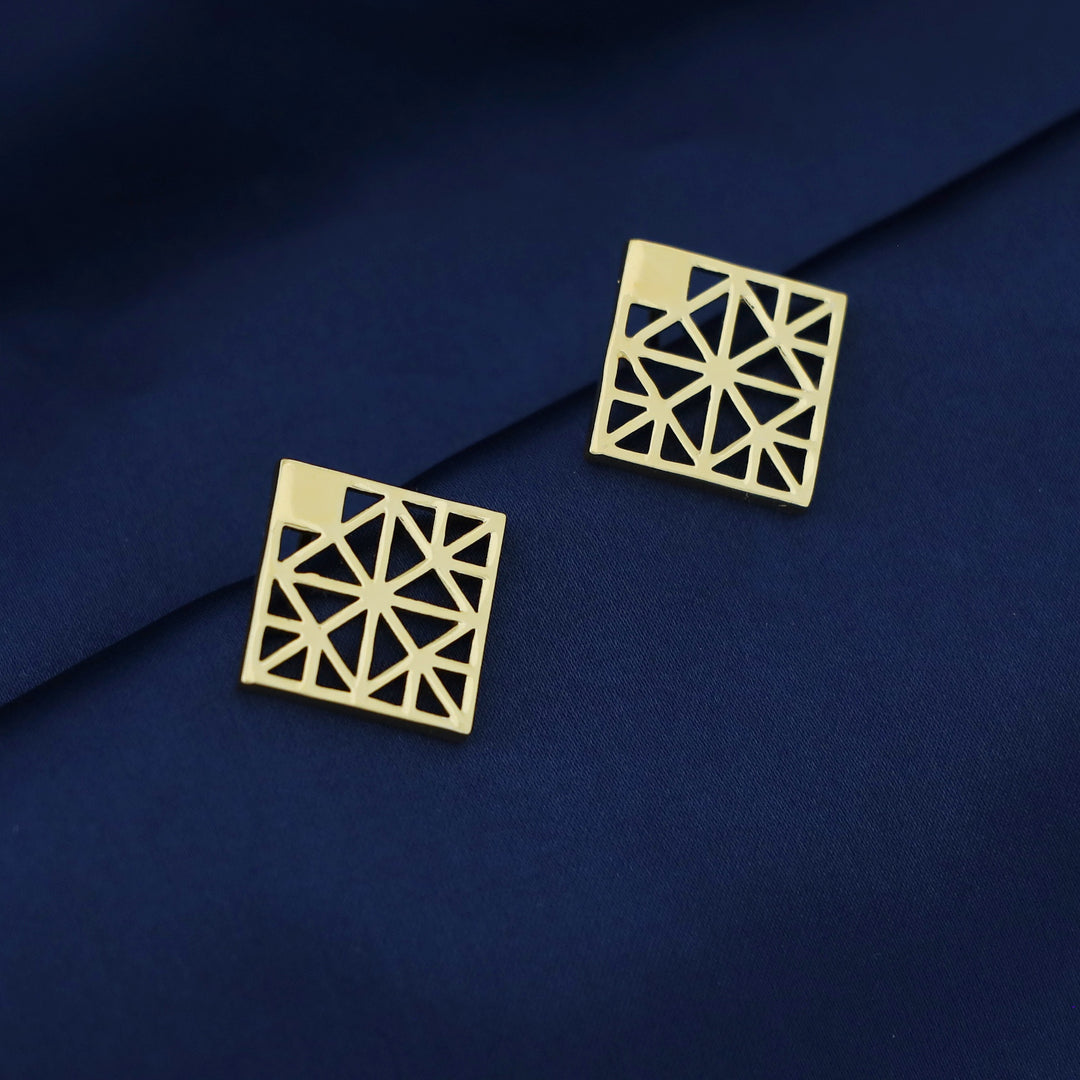 Mirelle Golden Rhombus Earring