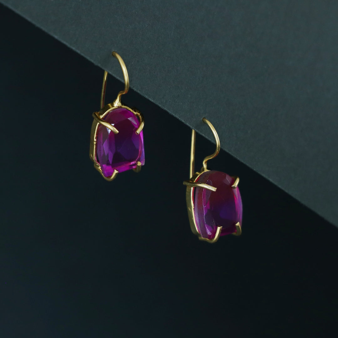 Claire Golden Claw Ametrine Glossy Stone Drop