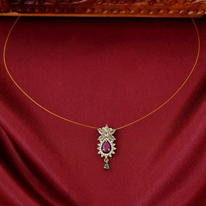 Hritika Floral AD Stone String Neckpiece