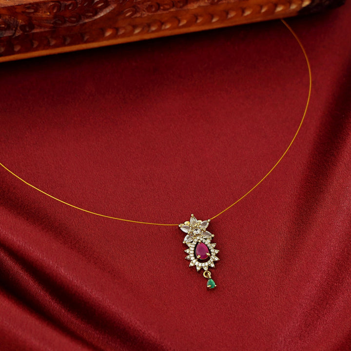 Hritika Floral AD Stone String Neckpiece