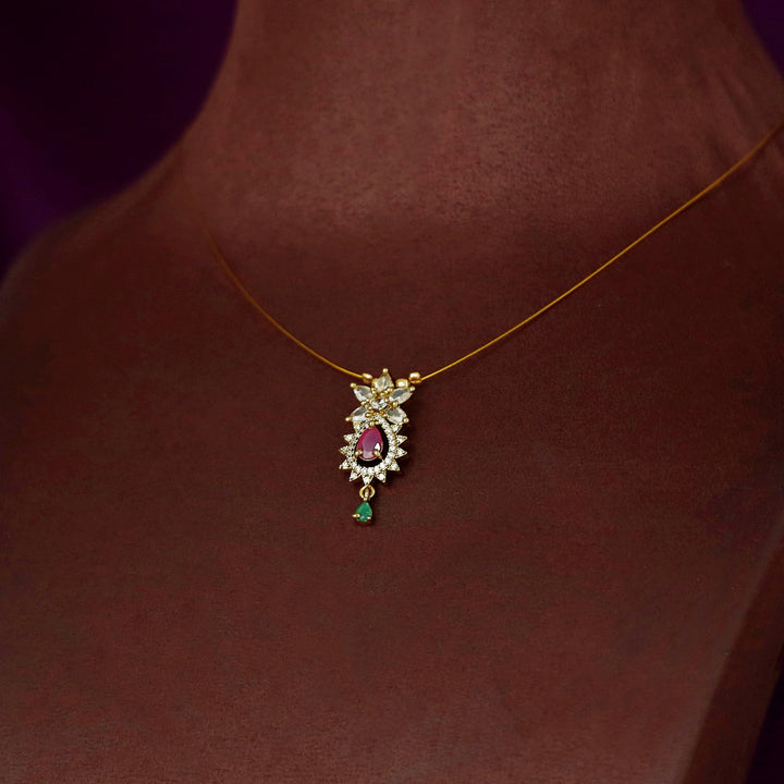 Hritika Floral AD Stone String Neckpiece