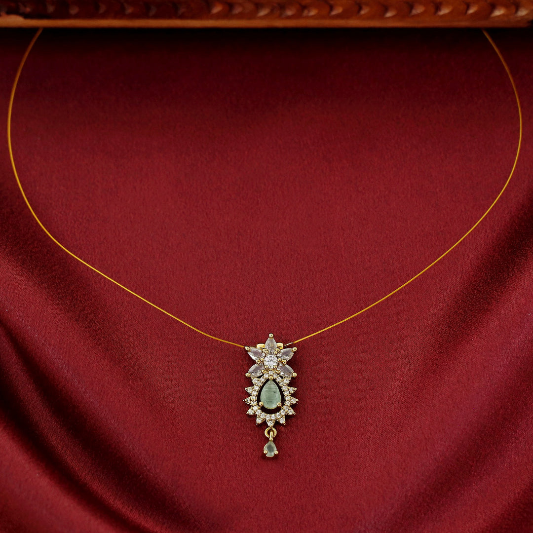 Hritika Floral AD Stone String Neckpiece