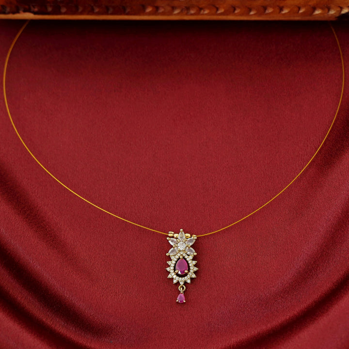 Hritika Floral AD Stone String Neckpiece