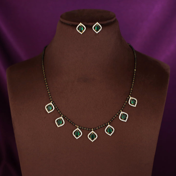 Armita Drop Glossy Mangalsutra With Stud