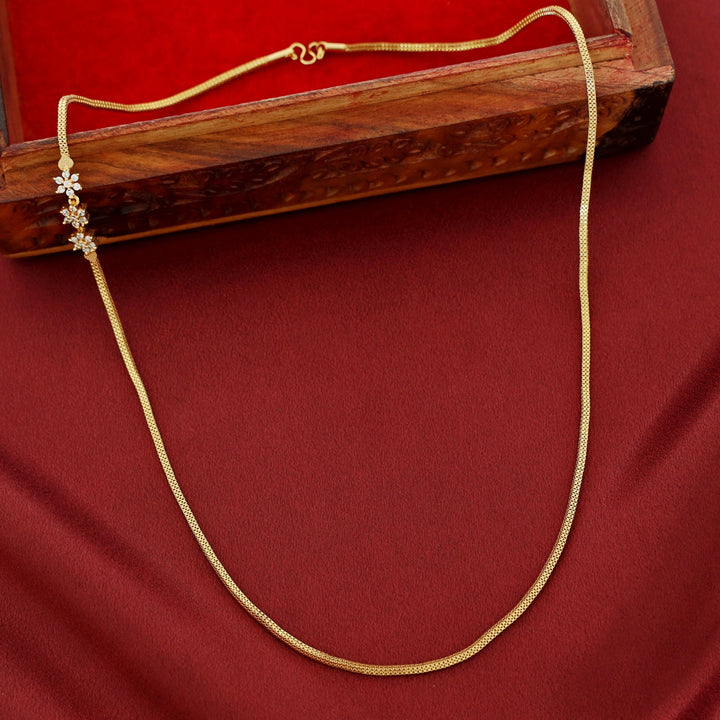 Gatha Floral Mugappu Chain Neckpiece