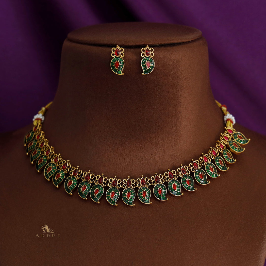 Aarya Devika Neckpiece with Earring