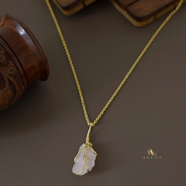 Zinnia Binded Raw Stone Neckpiece