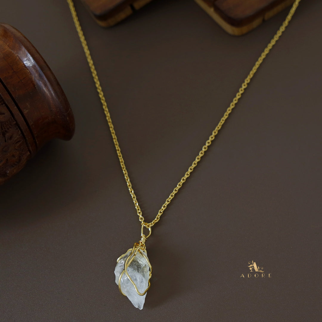 Zinnia Binded Raw Stone Neckpiece