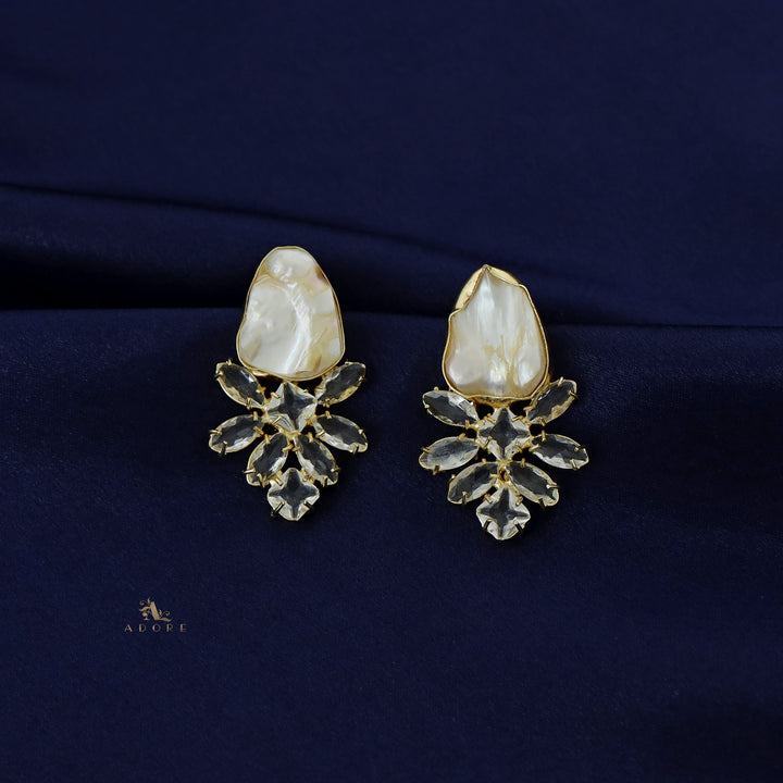 Resilea Glossy Floral Baroque Earring