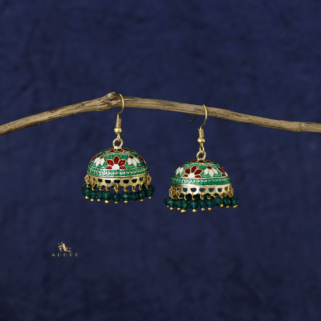 Kaitha Handpainted Pearl Jhumka Drop
