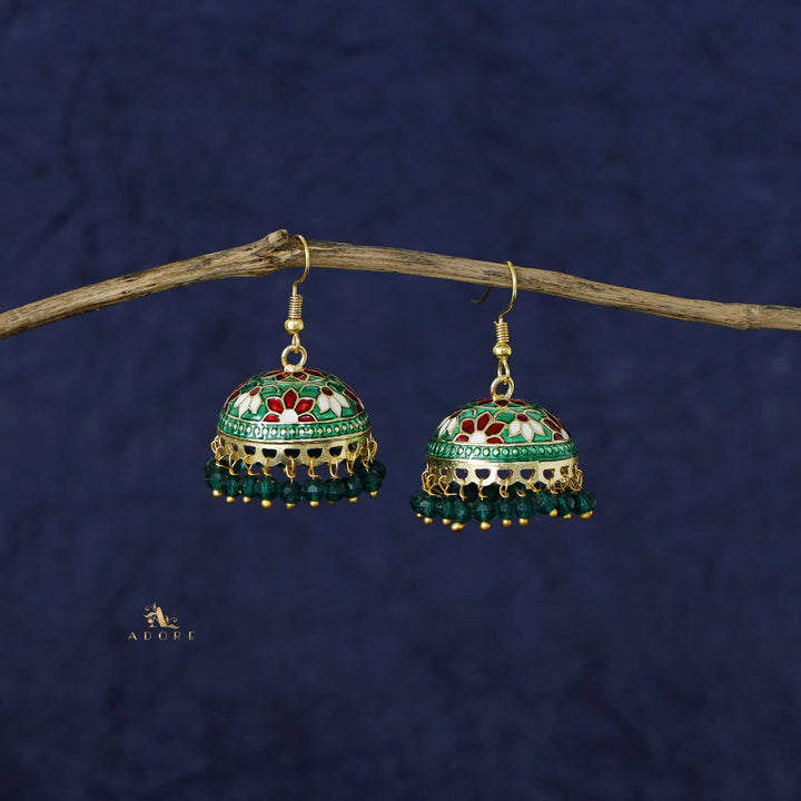 Kaitha Handpainted Pearl Jhumka Drop