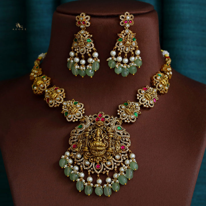 Premium Saptha Lakshmi Bridal Neckpiece with Earring