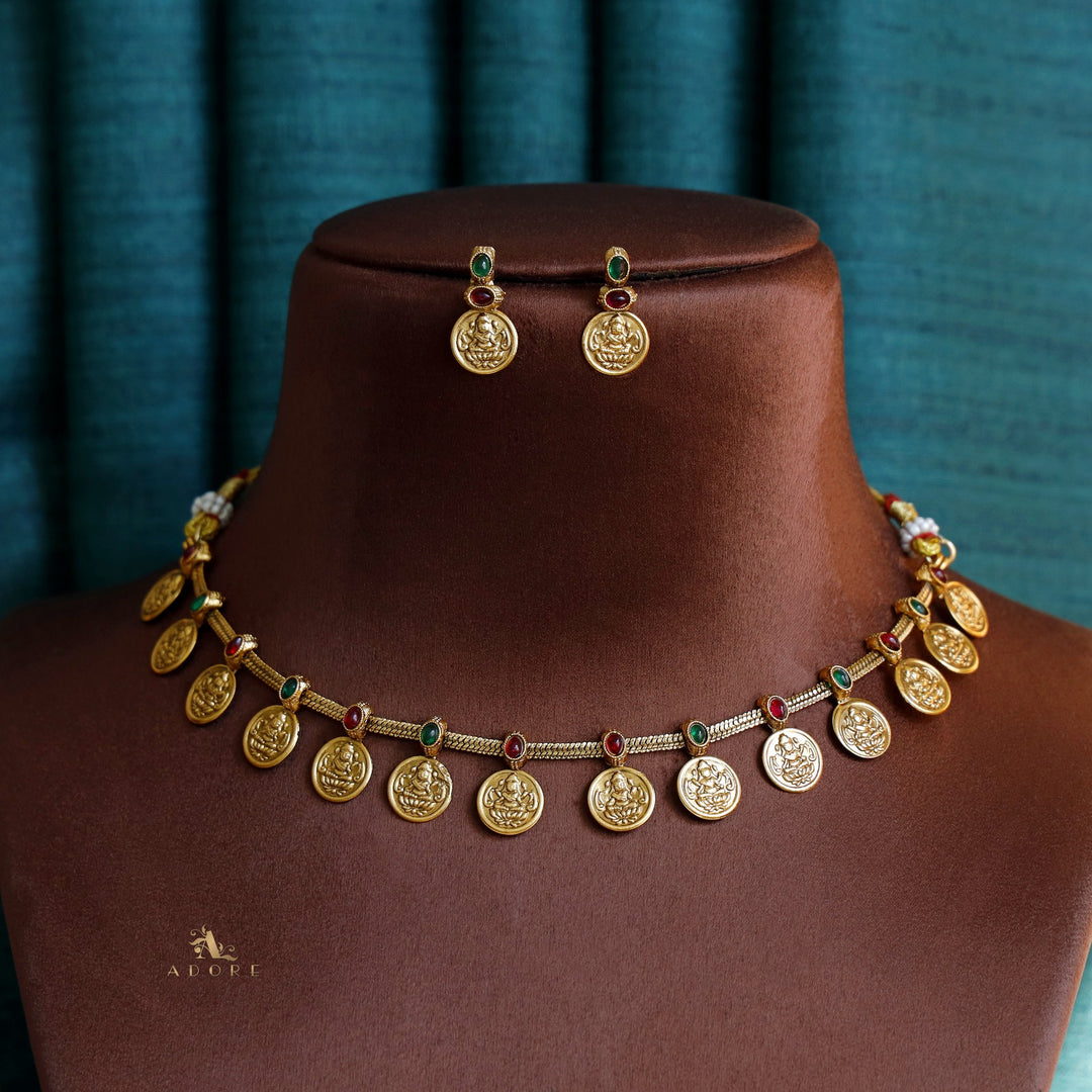Samvitha Devi Kashi Neckpiece with Earring