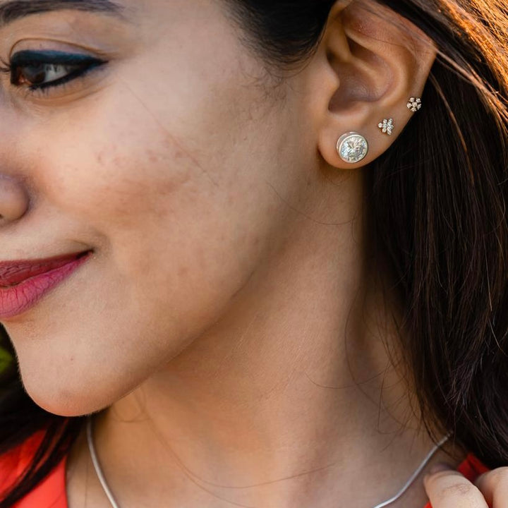 Silver Roundy Stud (8mm) - 925 Sterling Silver