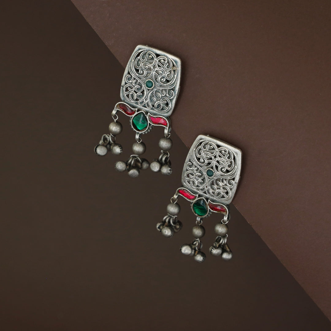 Mabilia Antique Jadau Ghungroo Earring