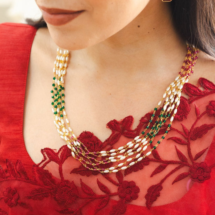 Niharika Pearl Neckpiece