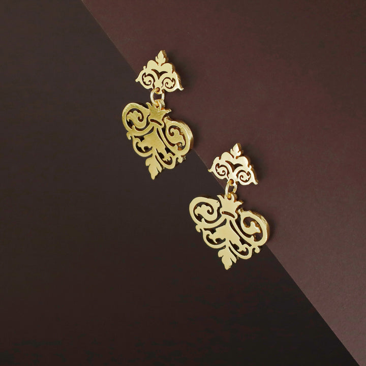 Nerin Golden Filigree Earring
