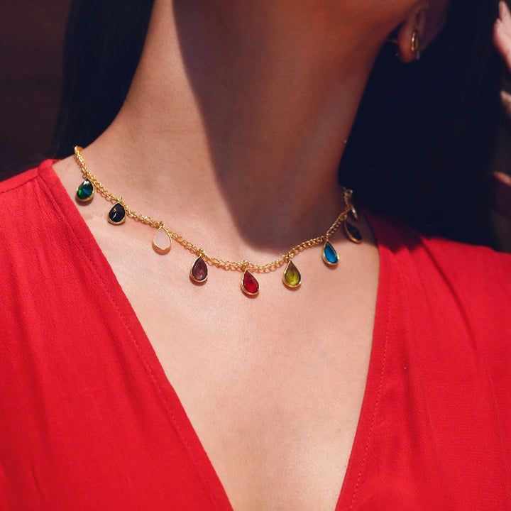 Enessa 9 Glossy Drops Neckpiece