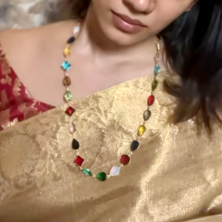 Multicolour Nyra Glossy Neckpiece