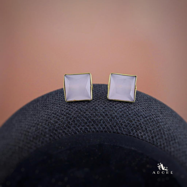 Golden Square Glossy Stud