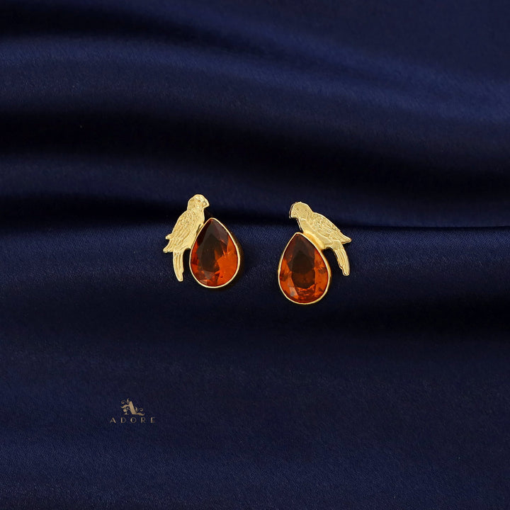 Lorna Glossy Drop Bird Earring