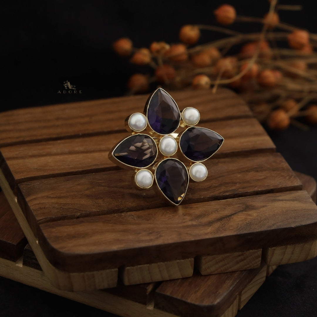 Evania Pearl Ring (Colour Option)