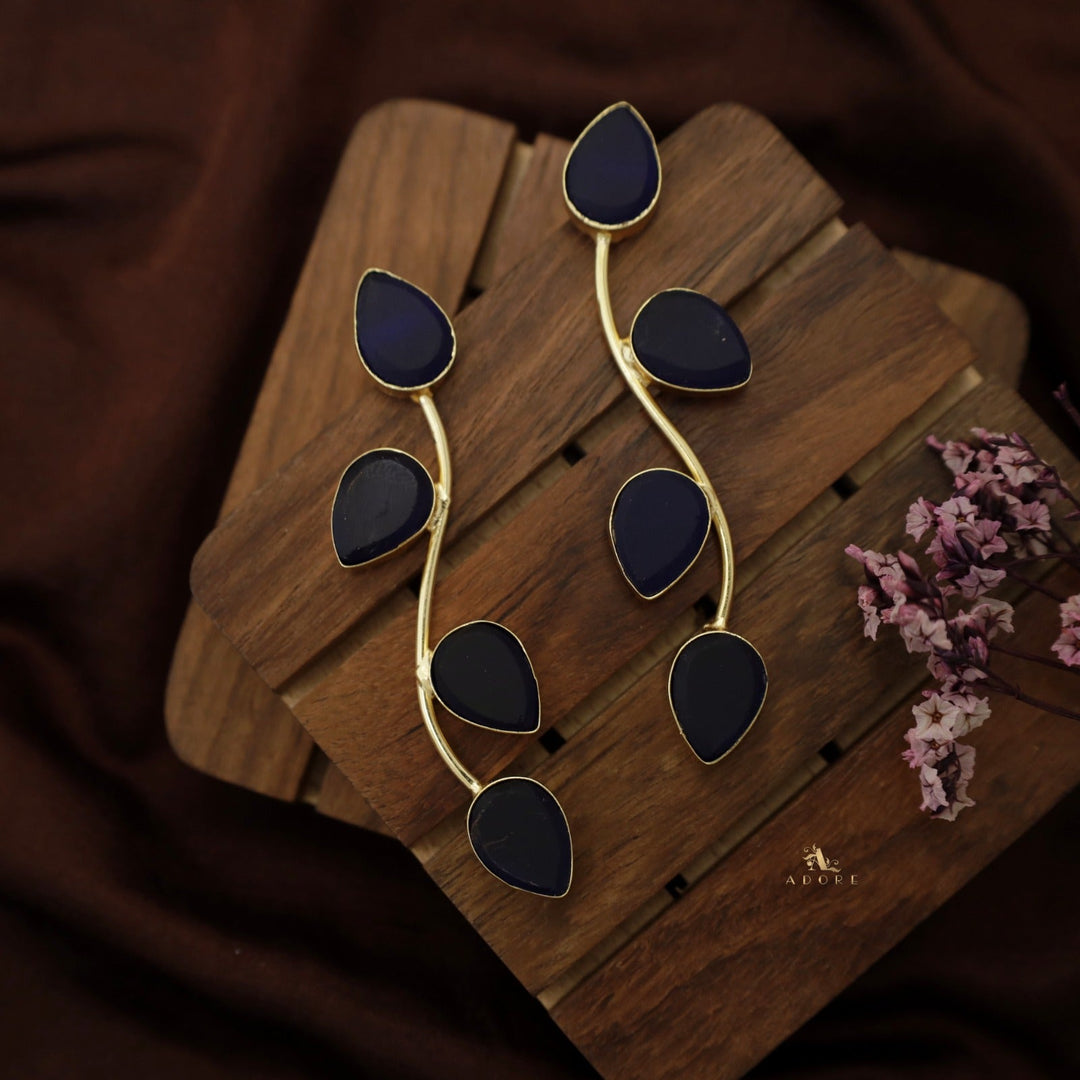 Curly Leaves Earring (Premium)