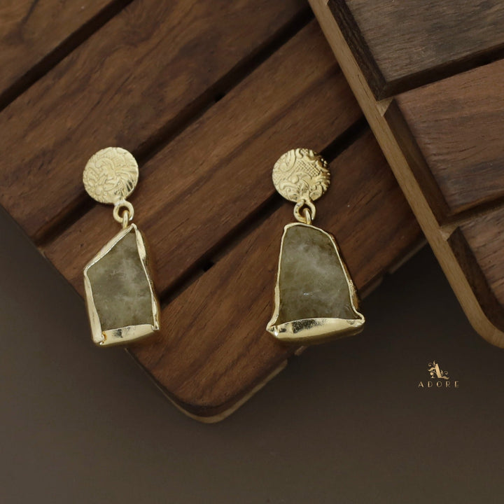 Raw Stone Hazel Neckpiece with Earring