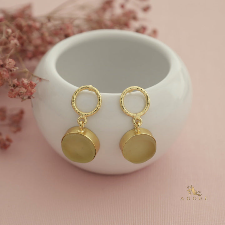 Golden Drum Earrings