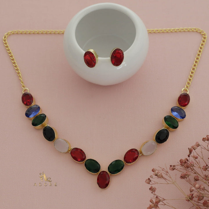 Glam Neckpiece Plus Stud