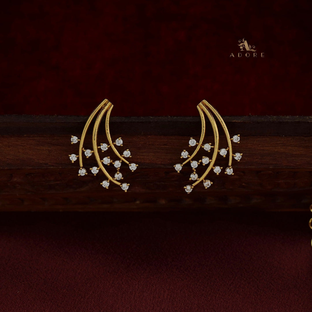 Golden Otzara Neckpiece With Earring