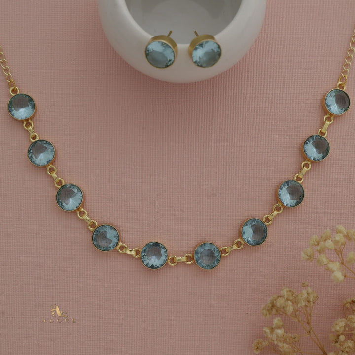 Applegate Choker/Short Neckpiece With Stud