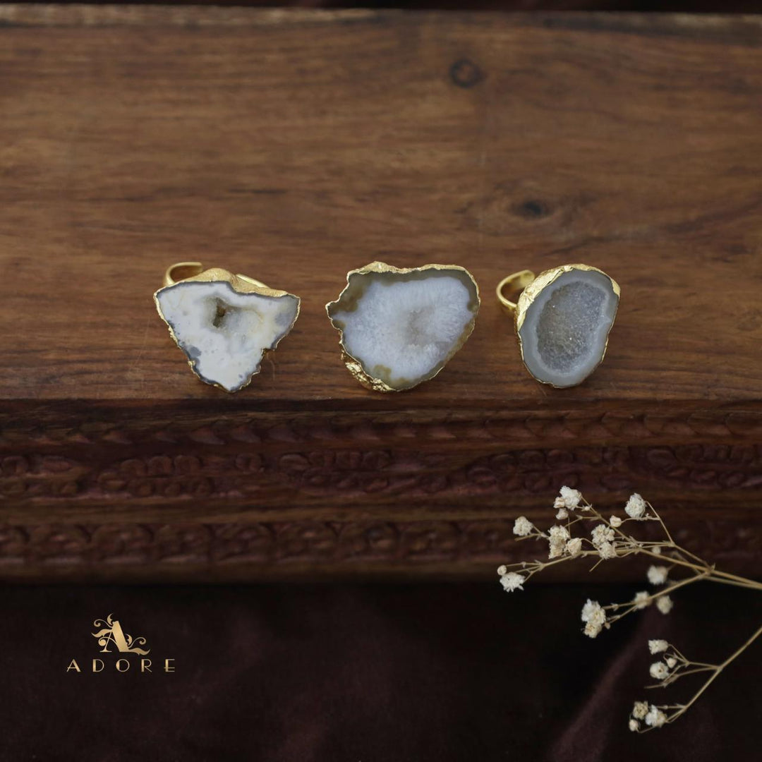 Agate Single Stone Rings