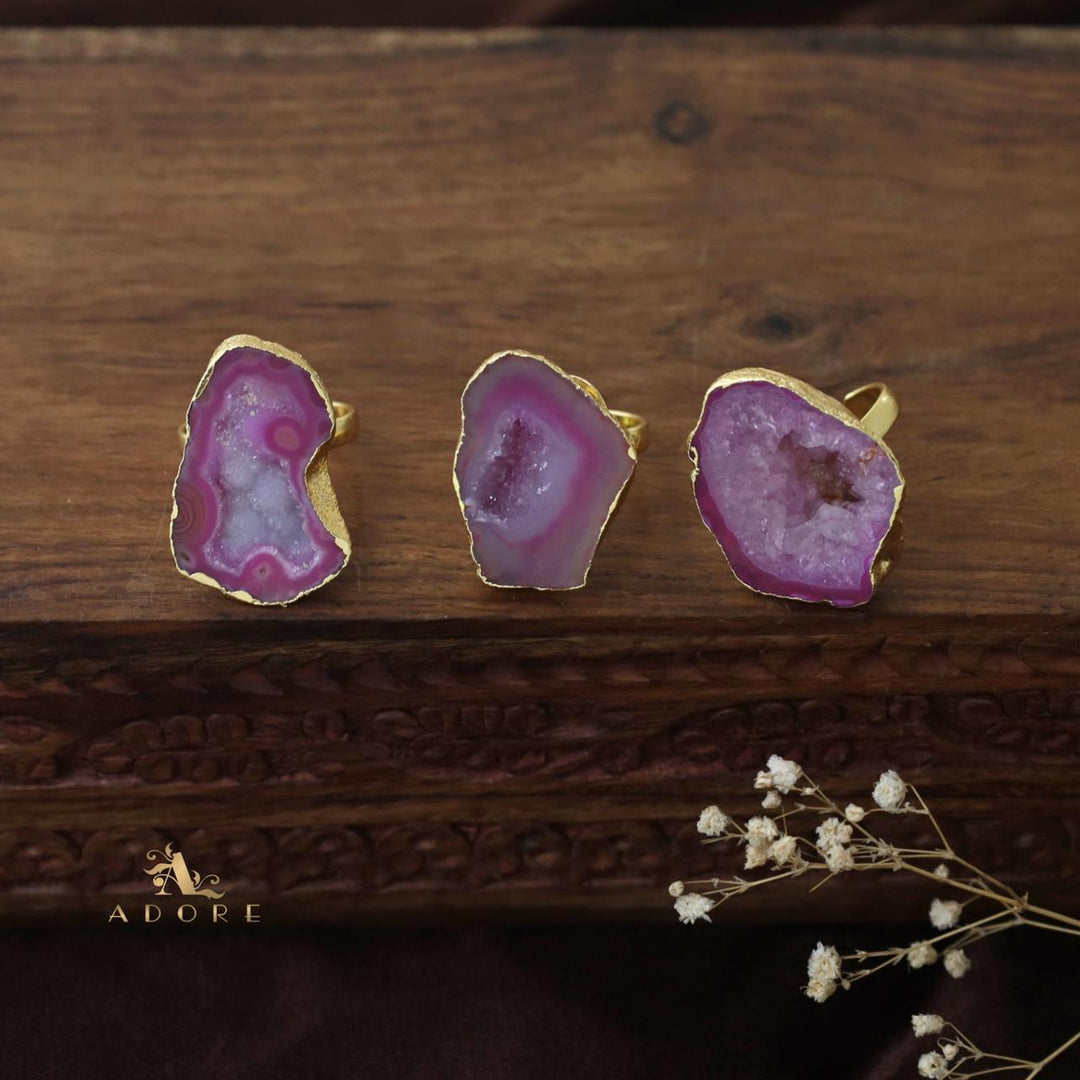 Agate Single Stone Rings