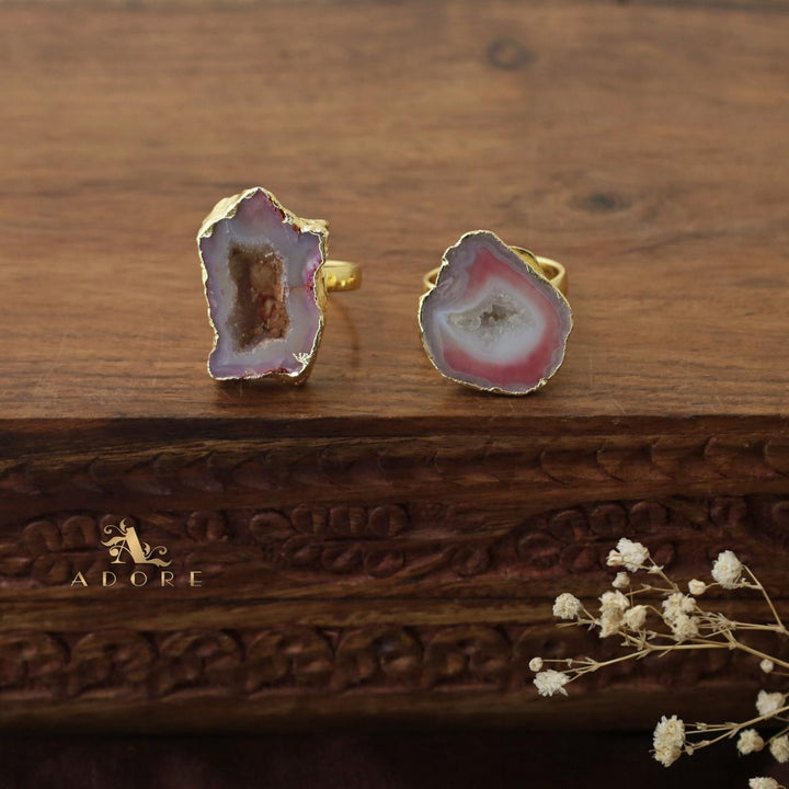 Agate Single Stone Rings