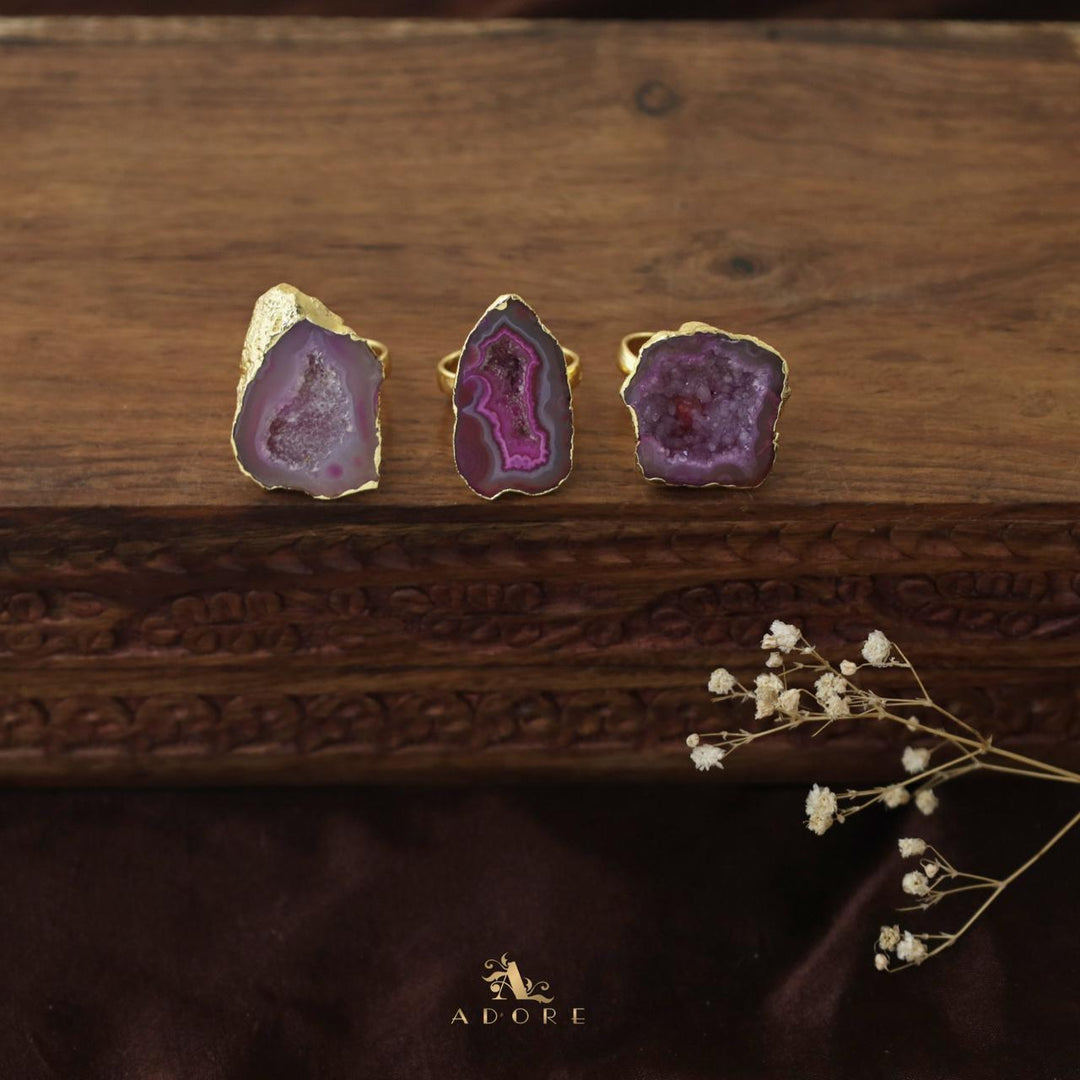 Agate Single Stone Rings