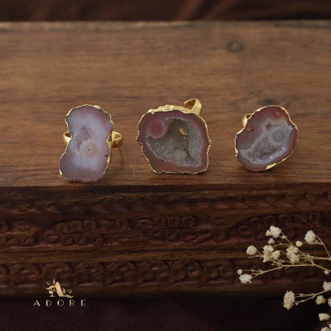 Agate Single Stone Rings