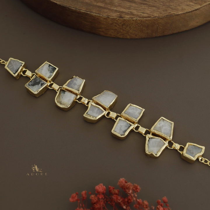 Nehara Twin Raw Stone Short Neckpiece / Choker