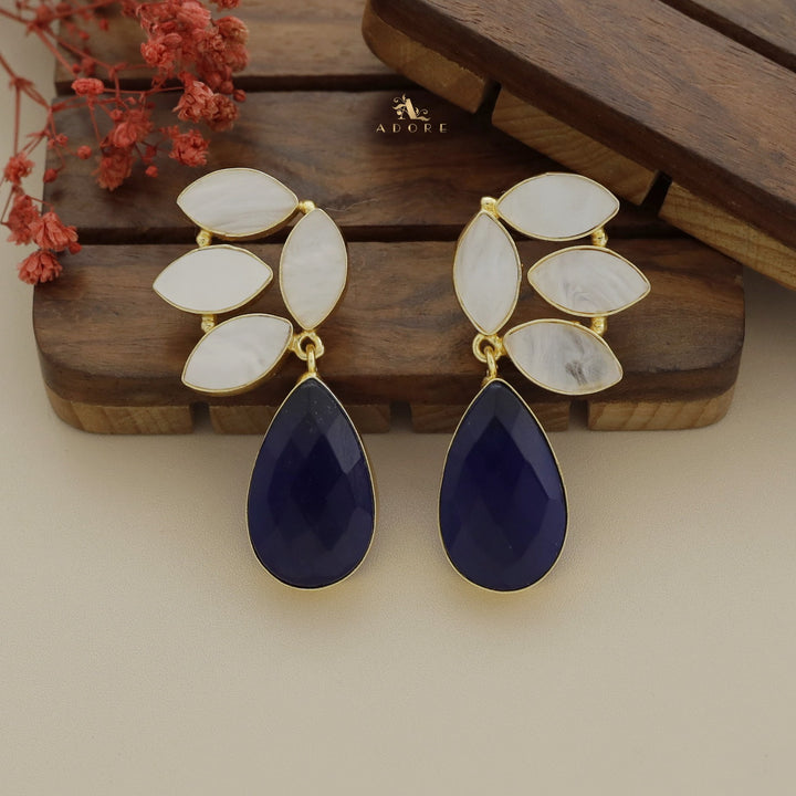 Glossy MOP Wings Earring