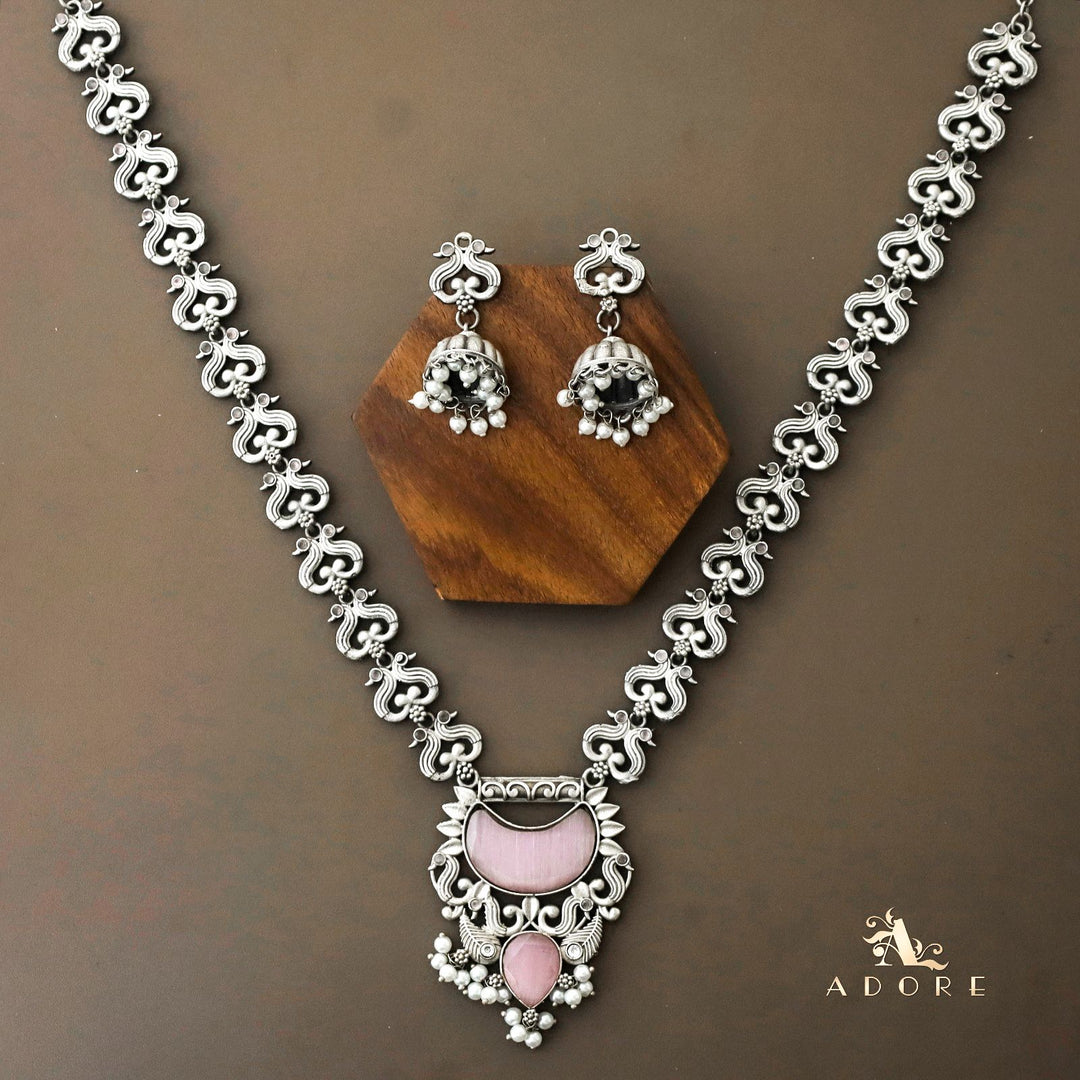 Sayuri Pearl Neckpiece With Jhumka