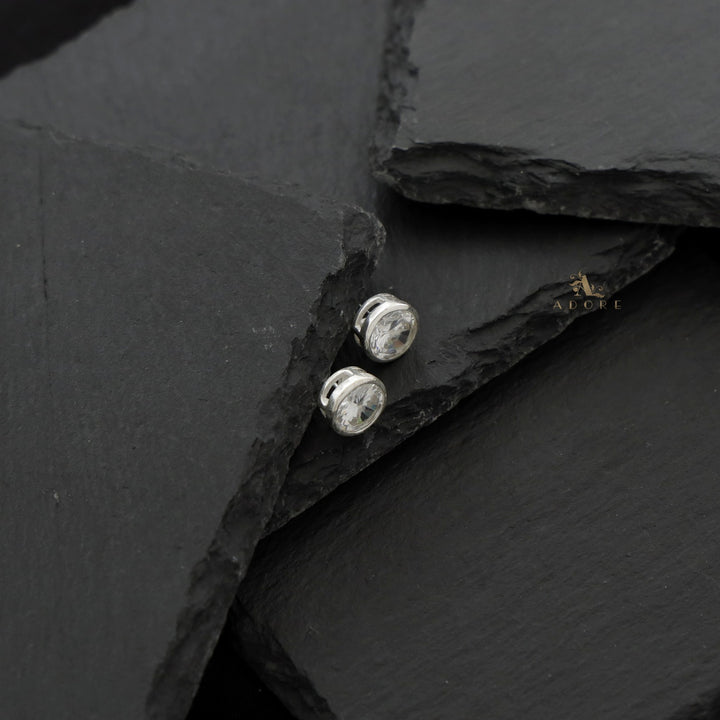 Silver Roundy Stud (8mm) - 925 Sterling Silver