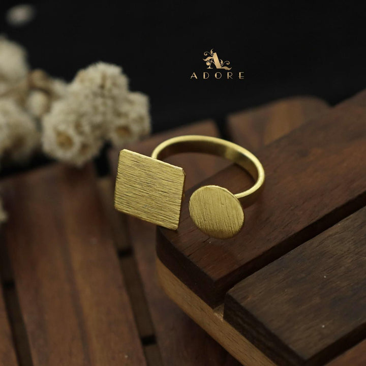 Circle and Square Ring
