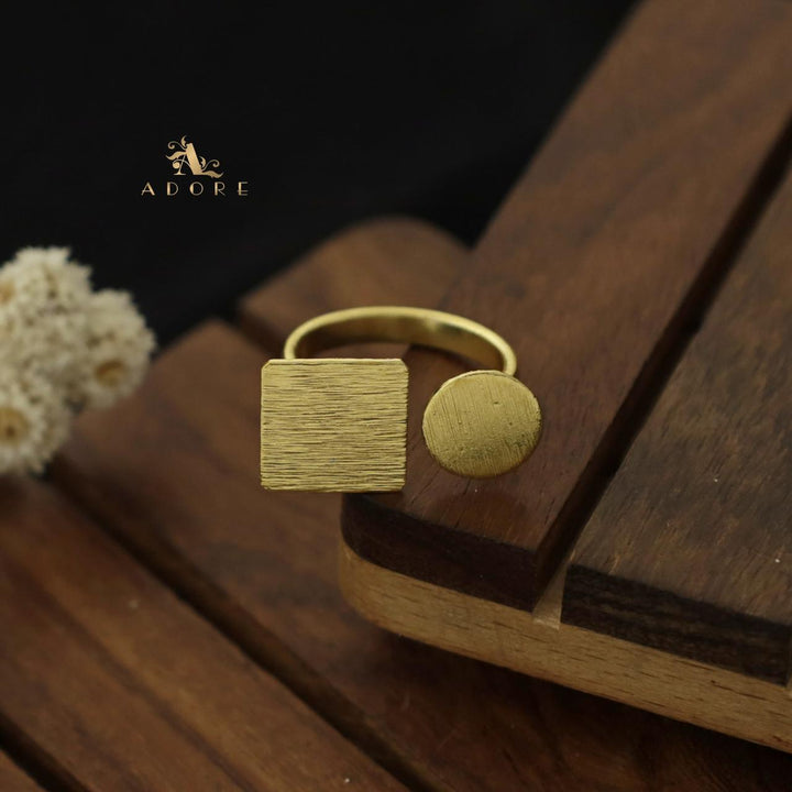 Circle and Square Ring