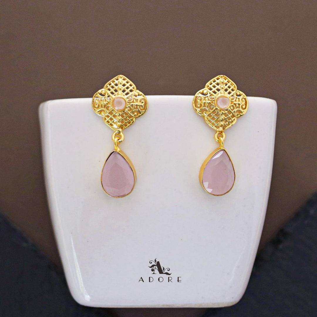 Golden Ryna Glossy Drop Earring