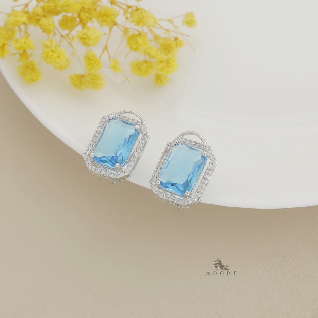 Rosalba AD Rectangle Glossy Neckpiece With Earring